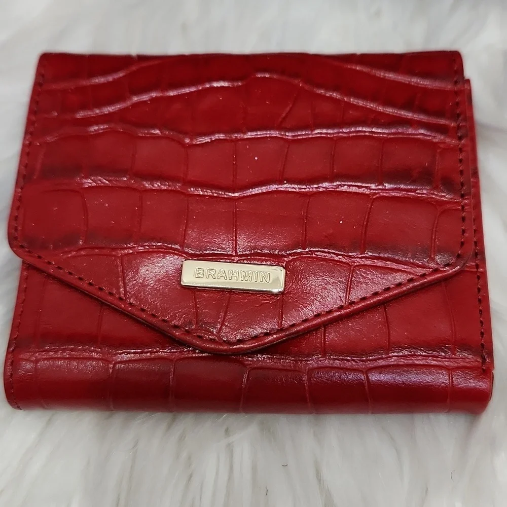 ❤️▪️BRAHMIN▪️ Tansey Chili Laurence Tote - Genuine Leather Wallet Set Bundle